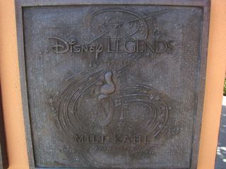 Milt Kahl Disney Legend at the Disney Legends Plaza