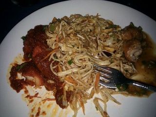 Chicken Noodles, Ginger Fish, Chicken Manchurian @ Blue Fox