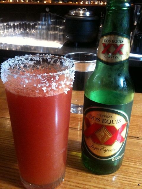 Mamasita's - michelada - beer with chilli