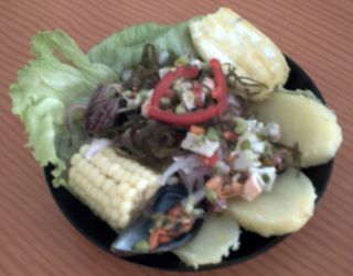 Cebiche mixto.