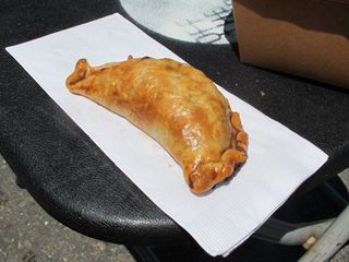 Pollo Saltado Empanada from El Sur at Off the Grid: McCoppin Hub