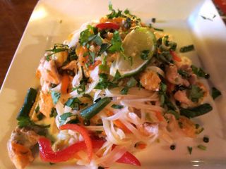 Drunken noodles at Spice Root