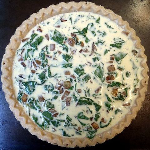 d Onion and Swiss Chard Quiche
