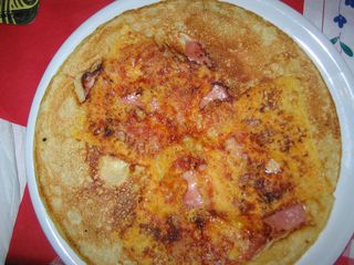 Pannenkoeken met ham & kaas