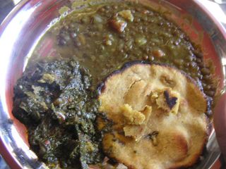 Makhi ki roti and Sarson ka saag