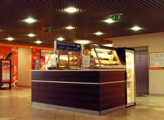 Kiosk with Cheese Product from Slovakia in Shopping Centre Královo Pole