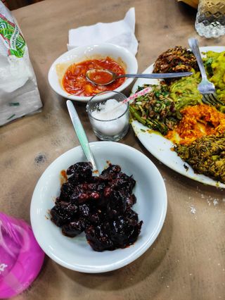 Boroi er achar bhorta & chutney from Poushi restaurant Cox’s Bazar Bangladesh