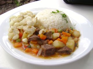 Chanfainita con arroz y mote Chiquián 01112009