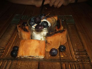 Imqaret with ice cream from Malta