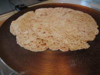 Lefse on a griddle