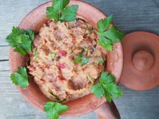 Lobio with summer savory and ajika