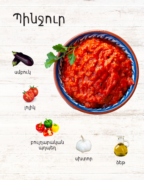 Pindjur ingredients