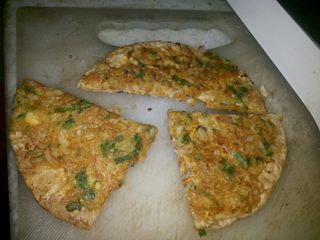 Pizza made of rotis