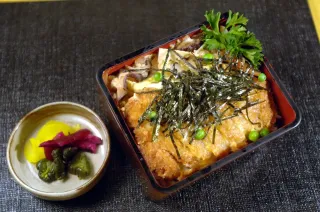 Free Japanese pork katsu donburi