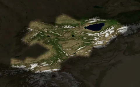 Map of Kyrgyzstan