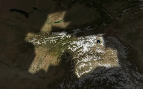 Map of Tajikistan