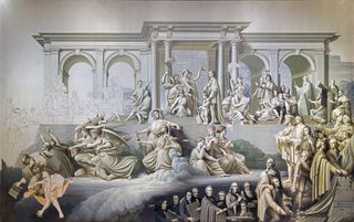 L'Apothéose de Christophe Colomb by Napoléon Bourassa