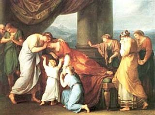 Death of Alcestis by Angelica Kauffmann