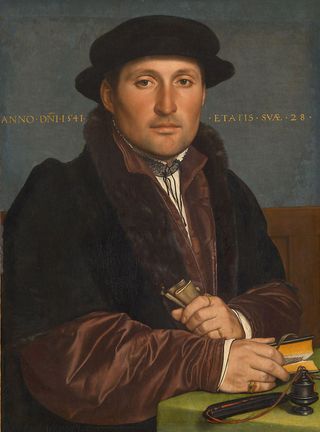 Portrait of a Young Merchant by Hans Holbein the Younger