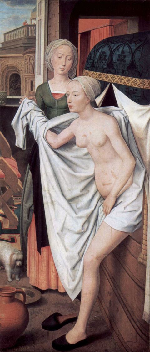 Bathsheba Bathing by Hans Memling