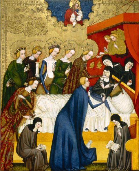 The Death of Saint Clare by Master of Heiligenkreuz Abbey