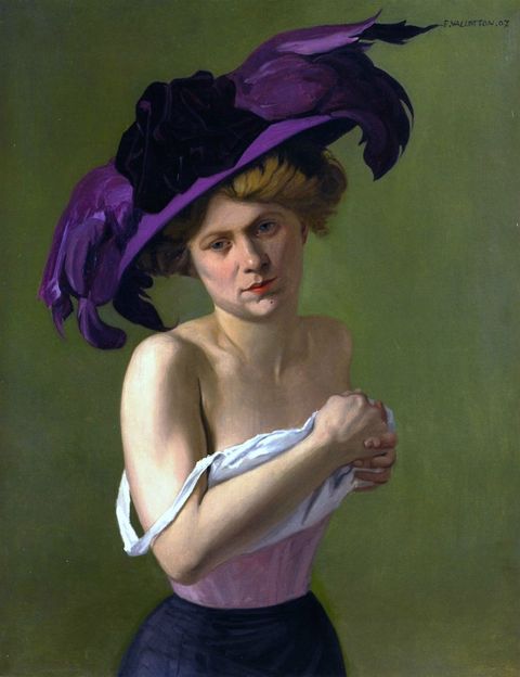 The violet hat by Félix Vallotton