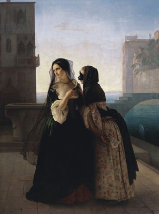 Il Consiglio alla Vendetta by Francesco Hayez