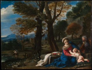 Rest on the Flight into Egypt by Pier Francesco Mola