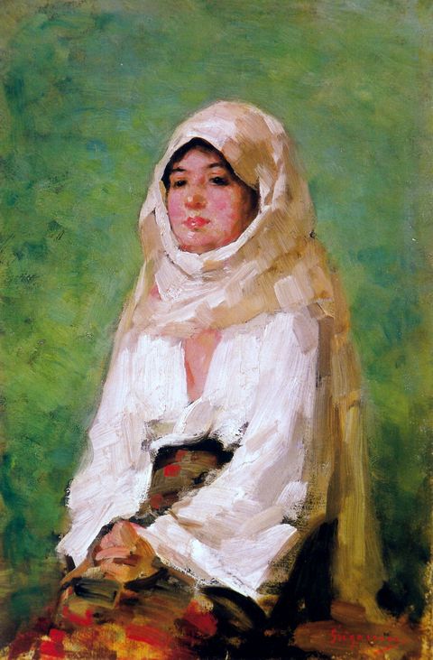 Țărancă cu maramă' by Nicolae Grigorescu