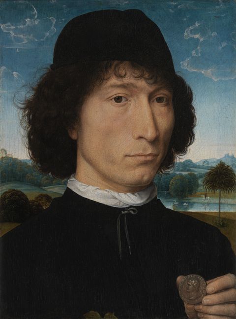 Man with a Roman coin by Hans Memling