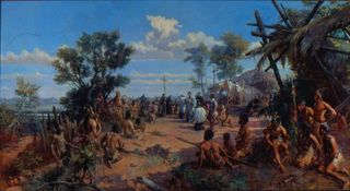 Fundação da Cidade de São Paulo by Oscar Pereira da Silva