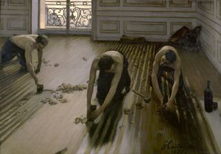Les raboteurs de parquet by Gustave Caillebotte