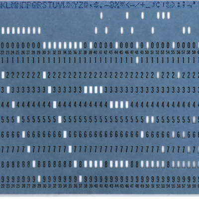 Punched card