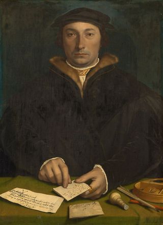 The Duisburg merchant Dirck Tybis by Hans Holbein the Younger