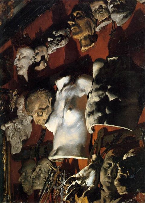 Studio Wall by Adolph von Menzel