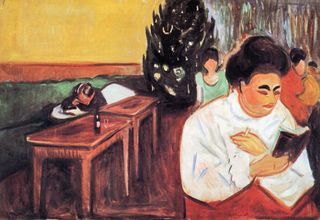 Christmas in the Brothel by Edvard Munch