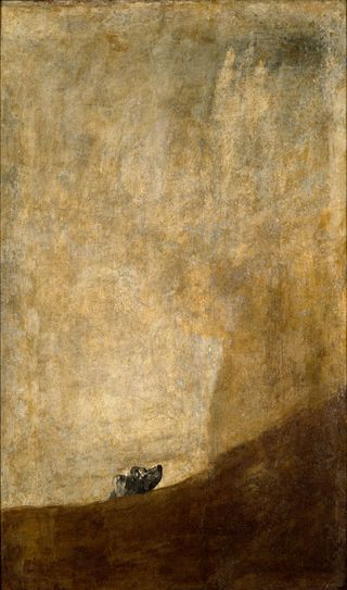 The Dog by Francisco Goya