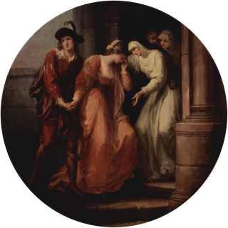Parting of Abelard and Heloise by Angelica Kauffmann