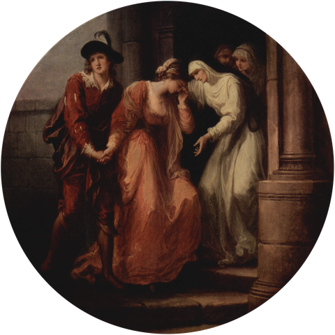 Parting of Abelard and Heloise by Angelica Kauffmann