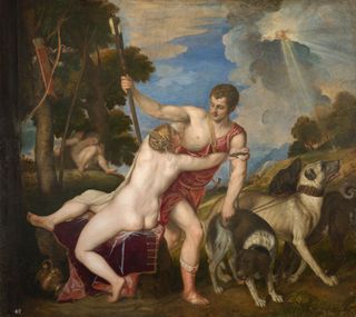 Venus and Adonis by Titian