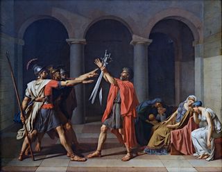 The Oath of the Horatii by Jacques-Louis David