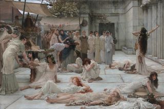 The women of Amphissa by Lawrence Alma-Tadema