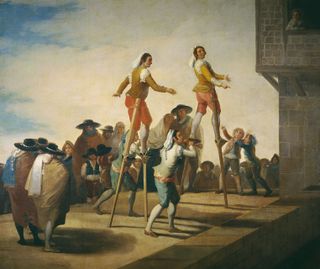 The stilts by Francisco Goya