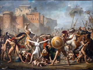 The Intervention of the Sabine Women by Jacques-Louis David