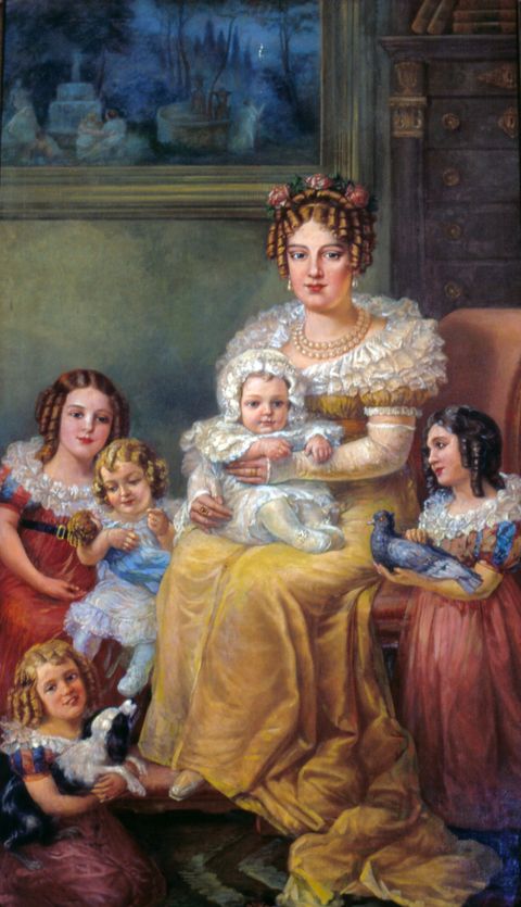 Retrato de Dona Leopoldina de Habsburgo e Seus Filhos by Domenico Failutti