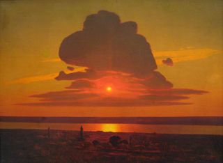 Red Sunset on the Dnieper by Arkhip Kuindzhi