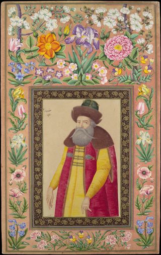 Portrait of the Russian Ambassador, Prince Andrey Priklonskiy by Aliquli Jabbadar