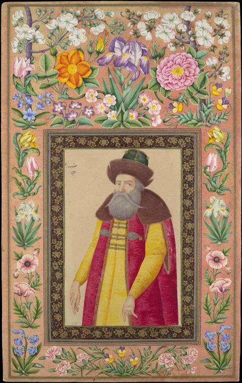 Portrait of the Russian Ambassador, Prince Andrey Priklonskiy by Aliquli Jabbadar