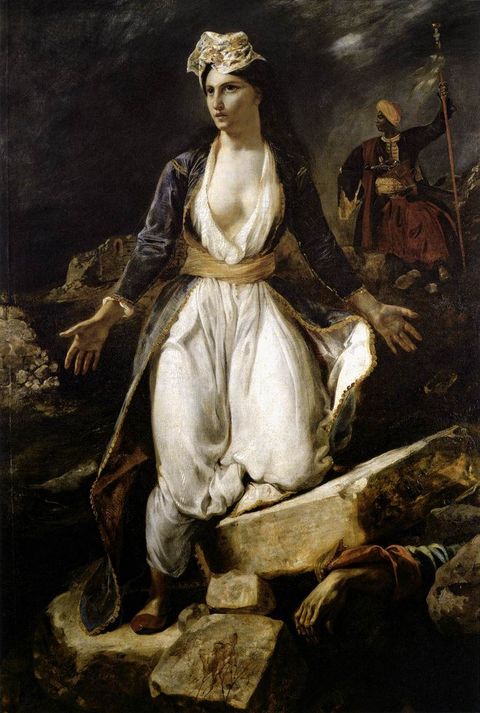 Greece on the Ruins of Missolonghi by Eugène Delacroix