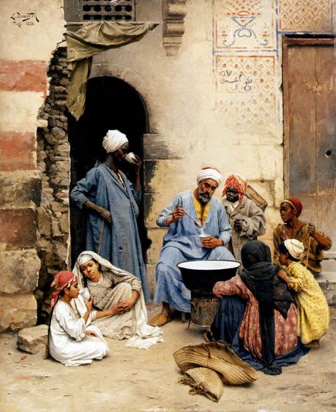 The Sahleb Vendor, Cairo by Ludwig Deutsch